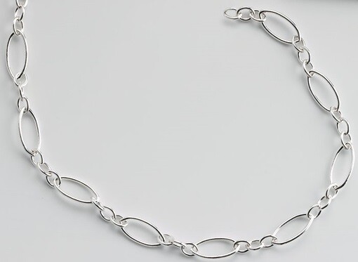 Sterling Silver Long and Short Chain 3.6mm Oval Various Lengths 925 Quality