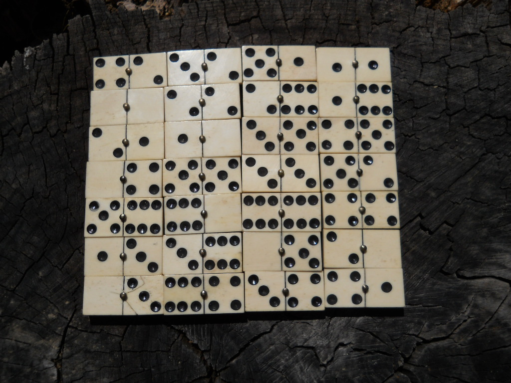 Old Rare Vintage Antique Civil War Relic Domino Game Piece Extremely Rare