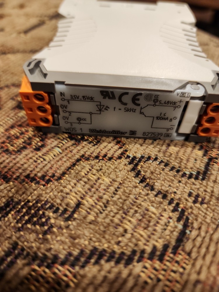 Weidmuller Solid State Relay 827539 Input:3.5-15VDC Output:5.48VDC 100mA Used