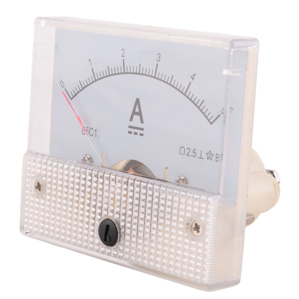 85C1-A Analog Current Panel Meter DC 5A  Ammeter H9P12756