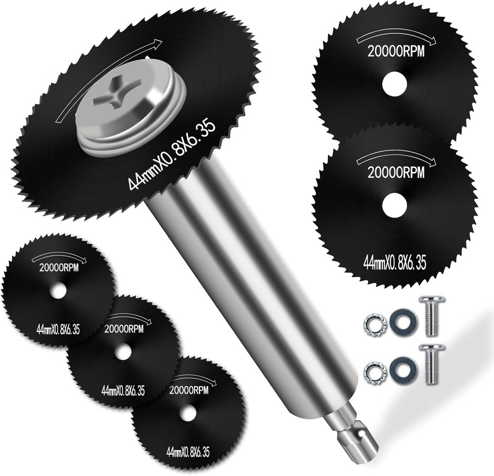 Inside PVC Pipe Cutter with 5 Replaceable Saw Blades,1/4'' Hex Shank Impact Conn