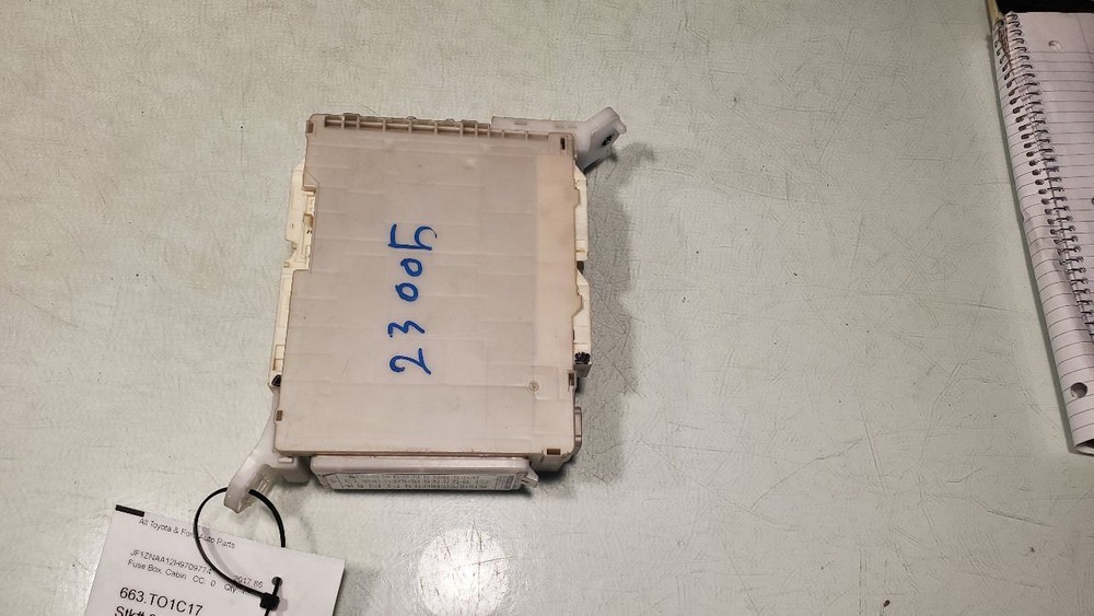 86 2017 Fuse Box Cabin