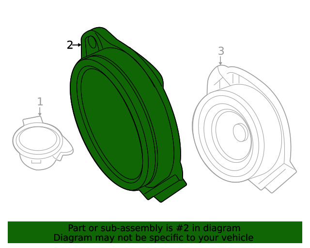 Genuine GM Front Dr Speaker 26520433