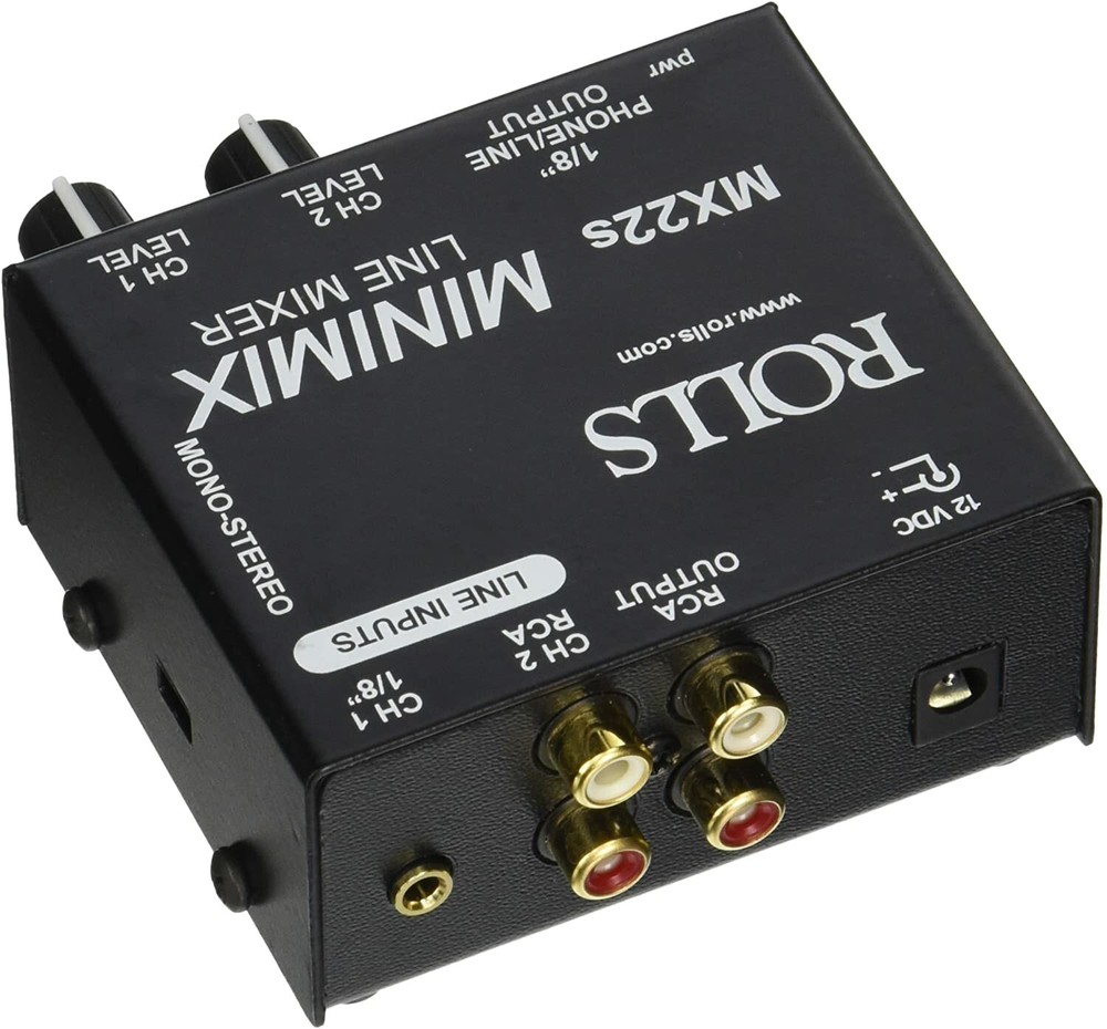 Rolls Mini Mix 2 CH 1/8" & RCA Mixer