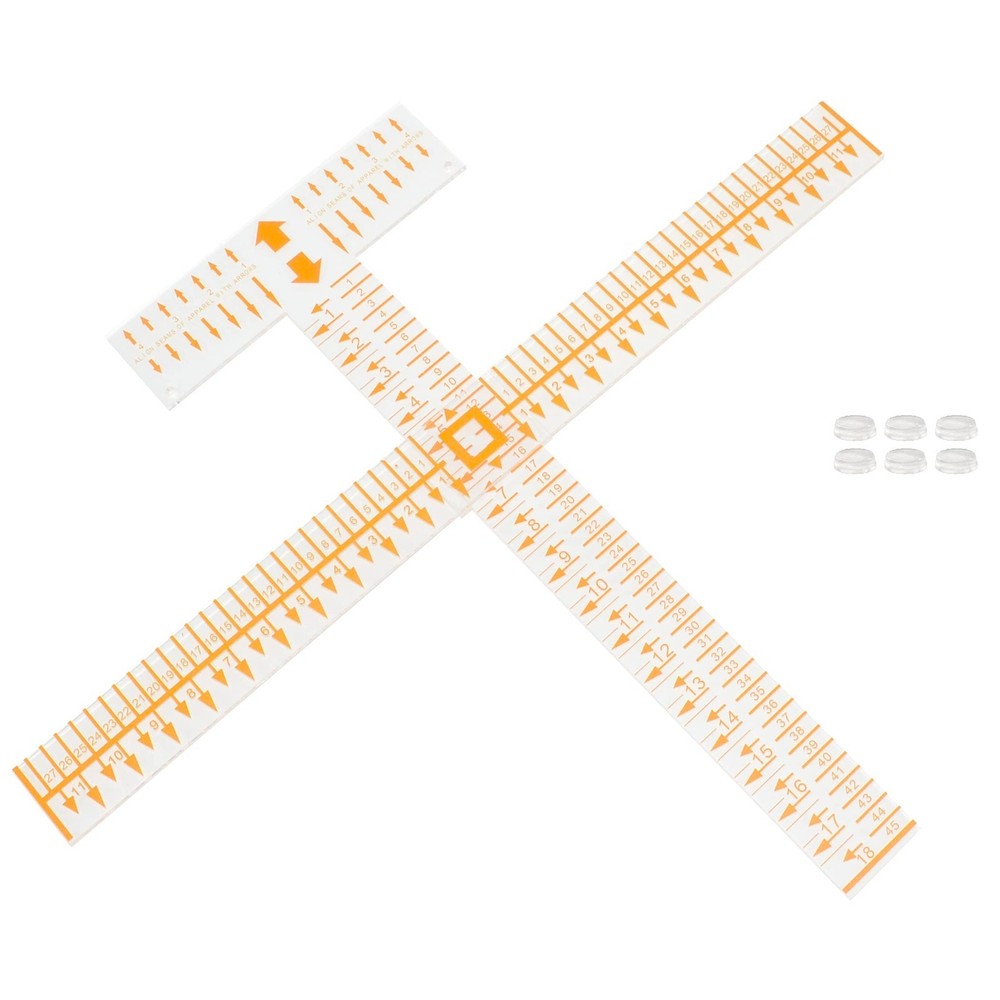 T-Shirt Alignment Ruler Guide Tool Set - Acrylic Design Centering for Easy Sewin