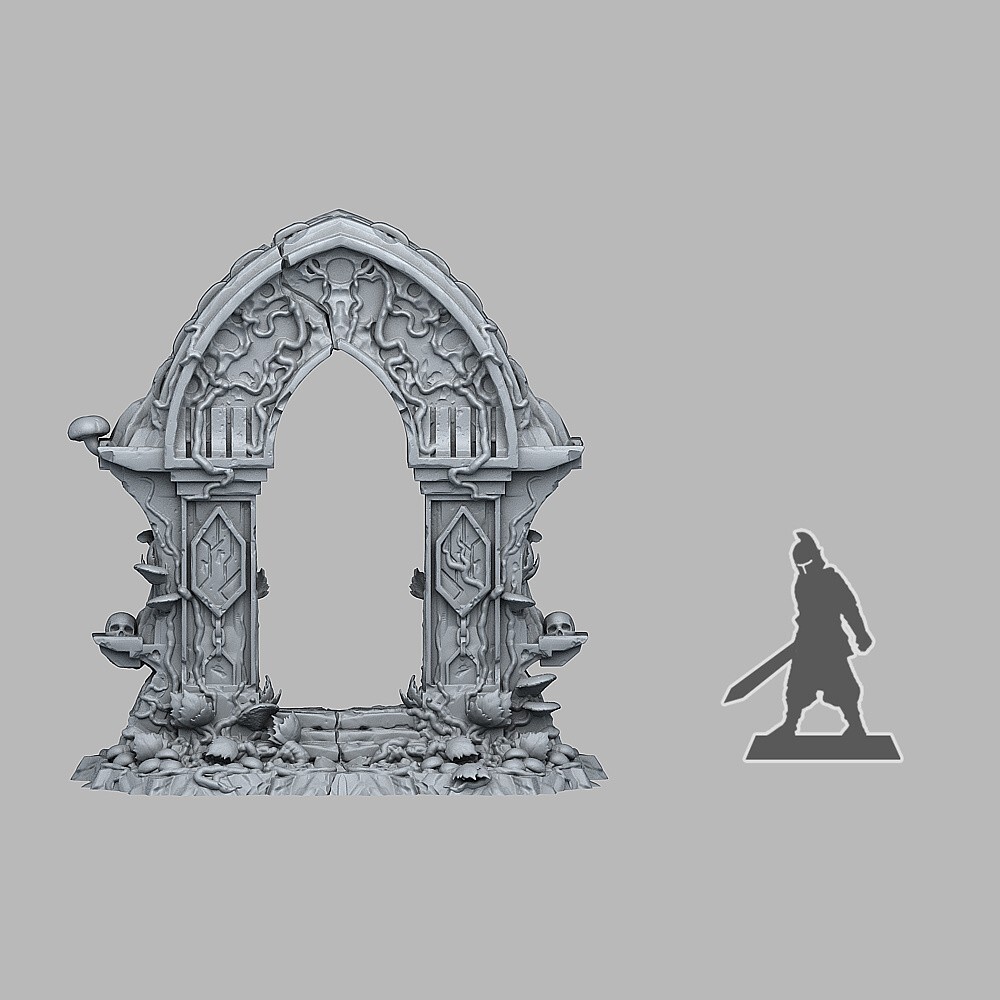 Magic Forest Gate 40k Legion Terrain Scenery Tabletop Miniatures 28mm