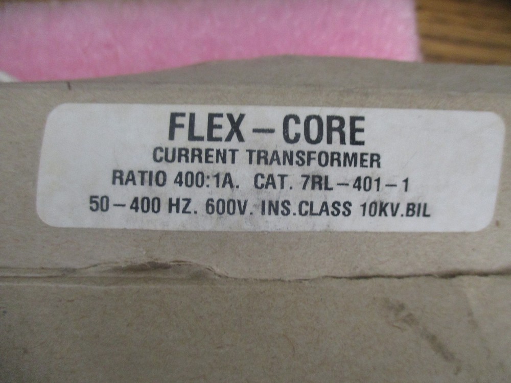 Flex-Core Cat. #: 7RL-401-1 Current Transformer. New Old Stock
