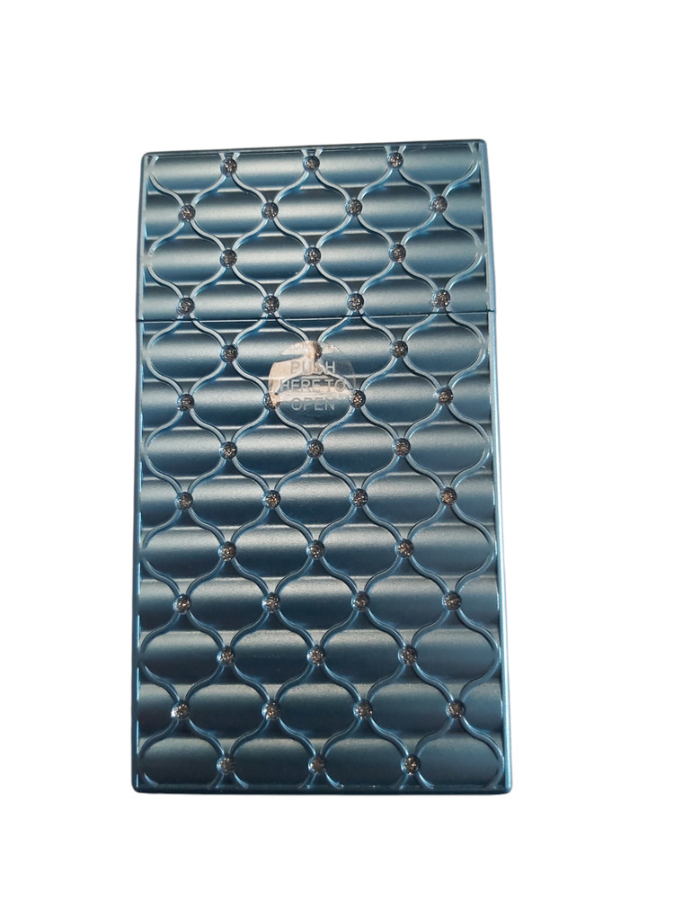Eclipse Diamond Rhinestone Plastic Crushproof Cigarette Case, 2ct, 100s, 3117M20