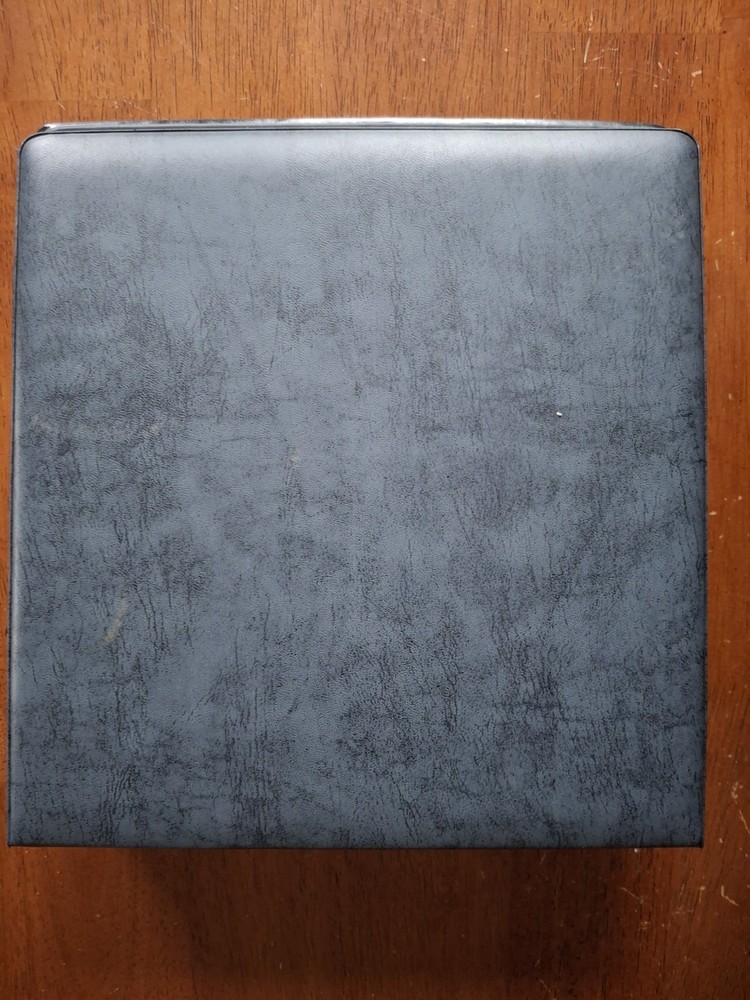 Grey G&K #6 FDC Cover Album Slightly Used 25 Black Pages Holds 100 Covers