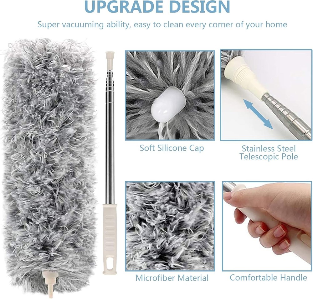 All-Purpose Extendable Duster - Microfiber Head, 30'' to 100'' , Soft Care