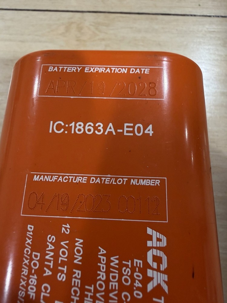E-04 ELT - Core Only - G Switch Doesn’t Activate Battery Good Until 4/28
