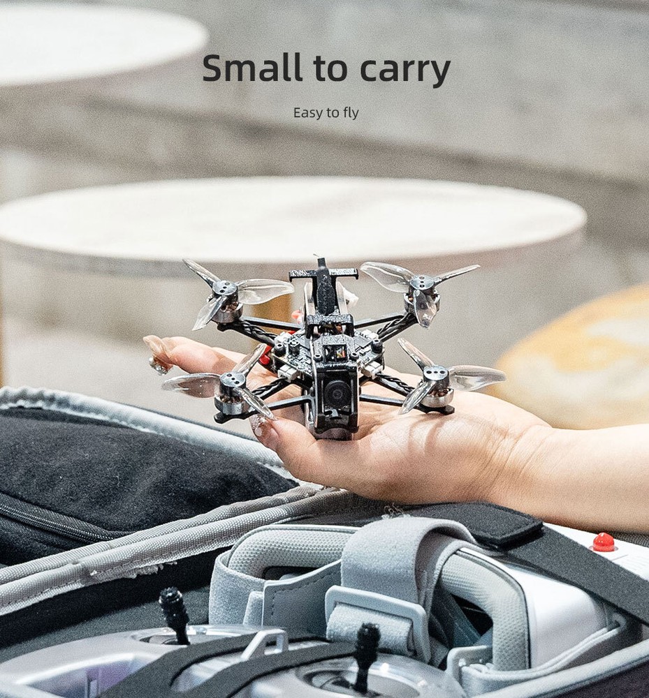 HGLRC RTF FPV Set Draknight 2inch 2S FPV Toothpick Drone C1 Remote Controller