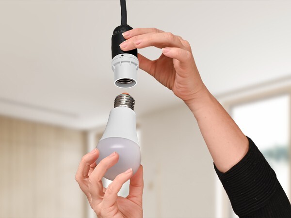 DEWENWILS 2 Pack Light Sensor Socket, Dusk to Dawn 360° Sensor Rotation, E26