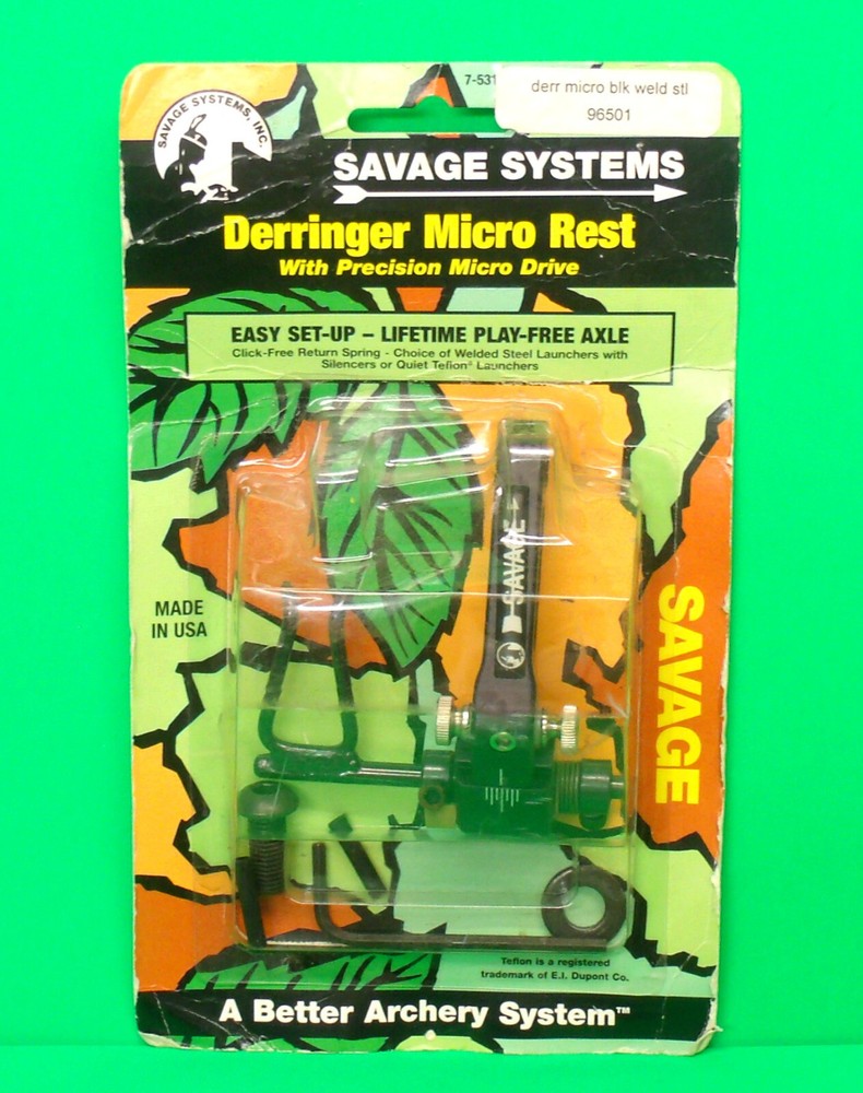 New Savage Systems Derringer Micro Rest with Precision Micro Drive - RH