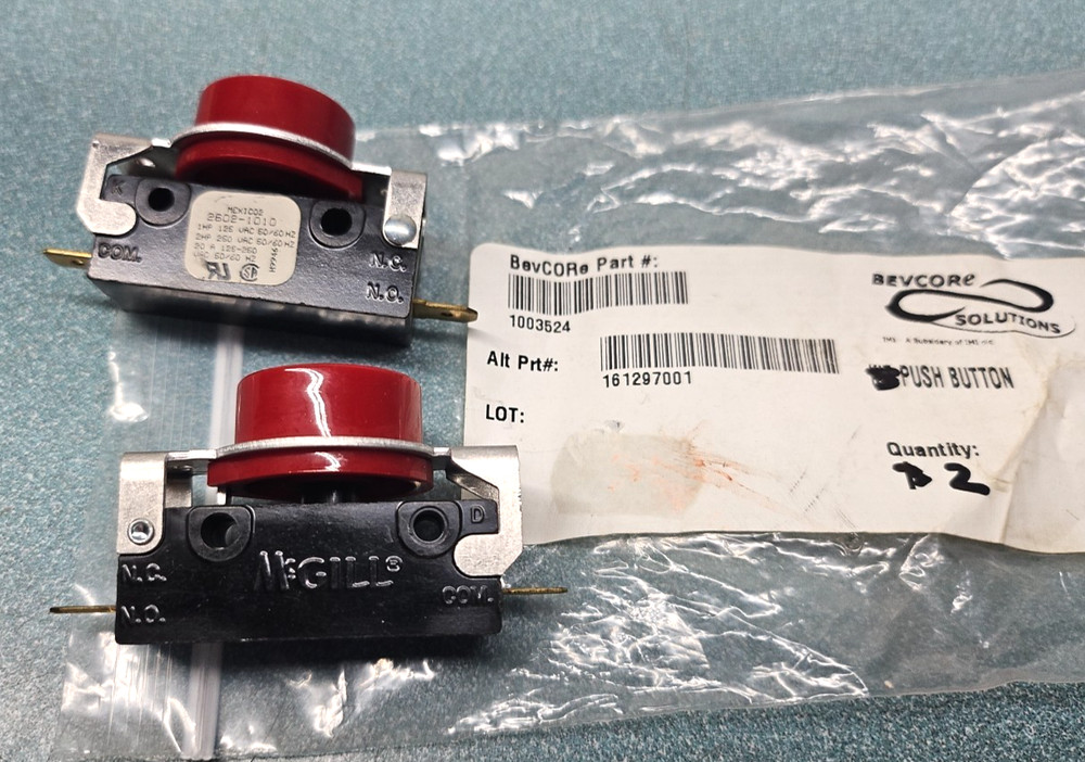 Cornelius 161297001   RED PUSHBUTTON SWITCH  (2)