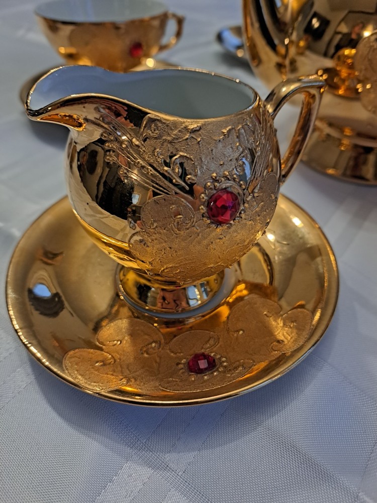 22K gold tea Cup set