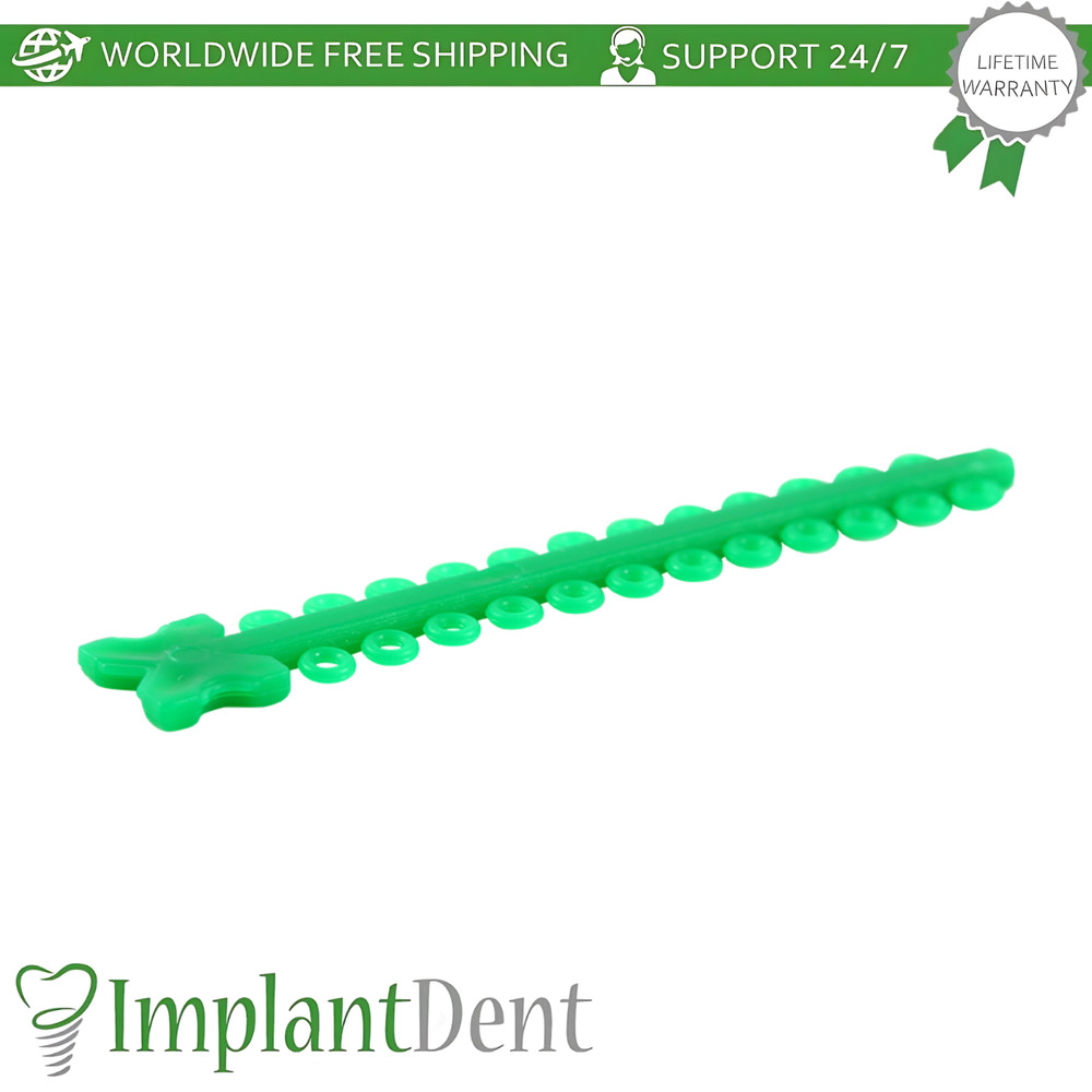 Dental Elastic Ligature Modules Crystal Assorted Colors Bracket Arches Fixation