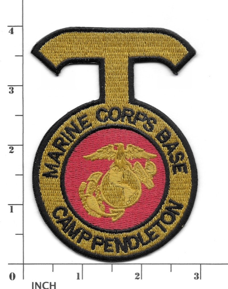 USMC MCB Camp Pendleton T-shape Eagle-Globe-Anchor PATCH California BASE Marines