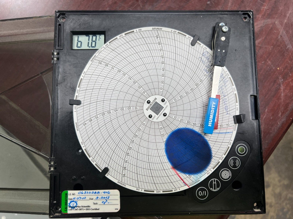 👀 DICKSON DATA TREND 6" DIGITAL TEMPERATURE & HUMIDITY CHART RECORDER TH602