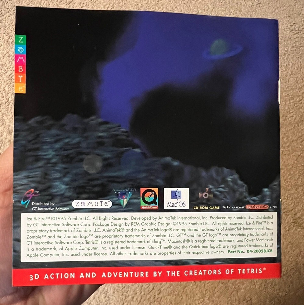 Ice & Fire PC Cd-Rom 1995 Zombie GT Interactive - 3D Action & Adventure