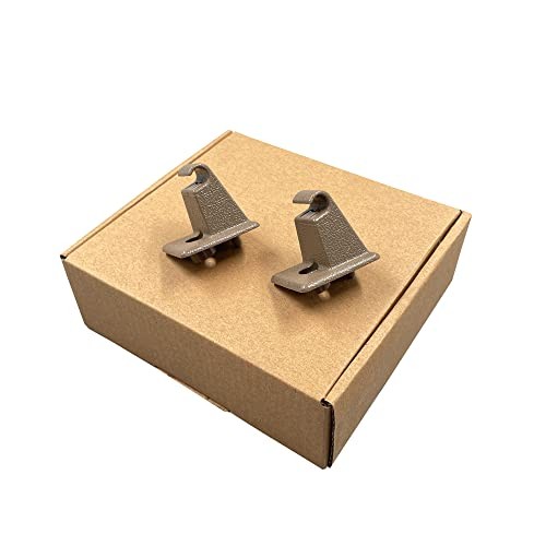 2 PCS Front Sun Visor Support Holder Clips Compatible with Chevy Silverado Tan