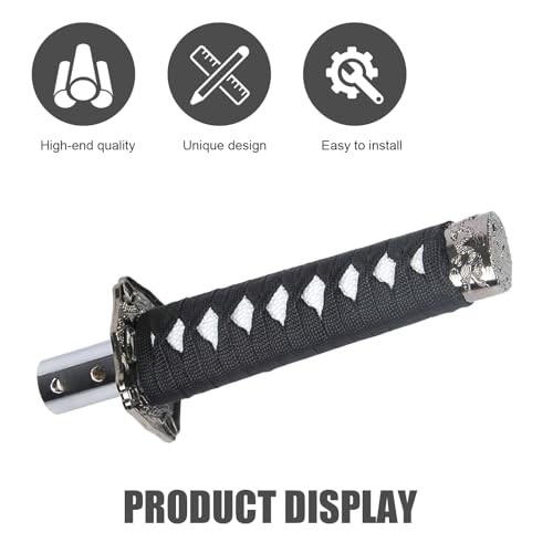 Sword Shift Knob, Personalized Katana Samurai Shift Gear, 1 PC Black & White