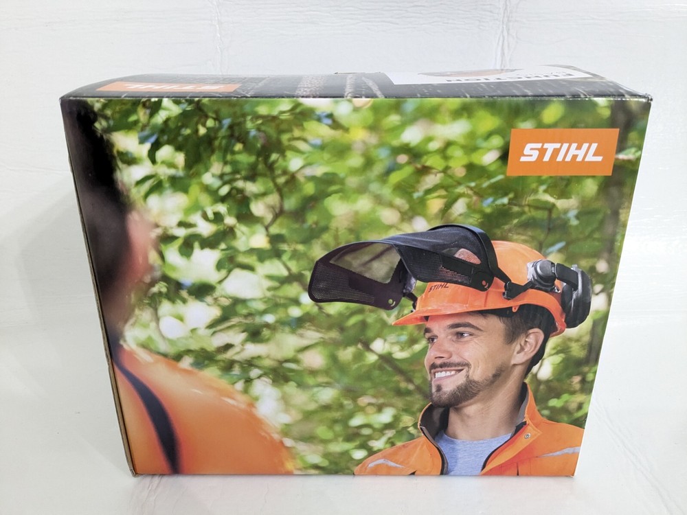 GENUINE OEM STIHL FUNCTION BASIC CHAINSAW SAFETY HELMET AND VISOR 0000 888 0810