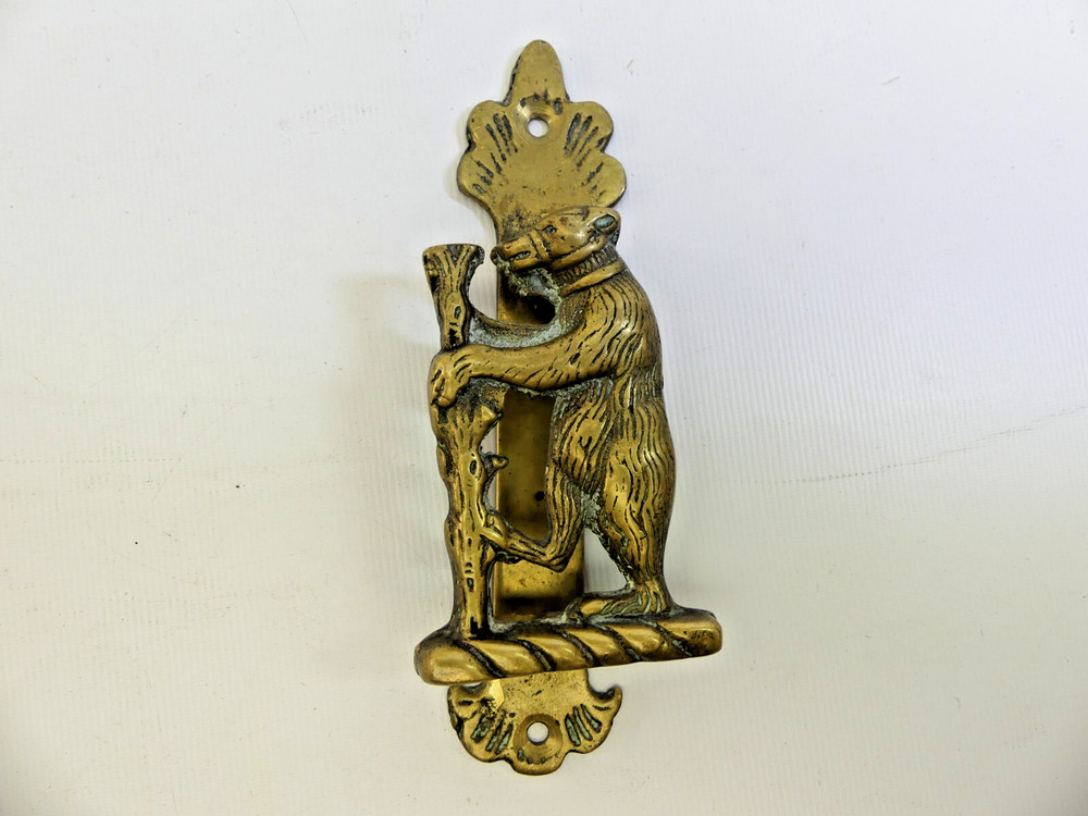 (RefJOH2) Brass bear door knocker approx 13cm long