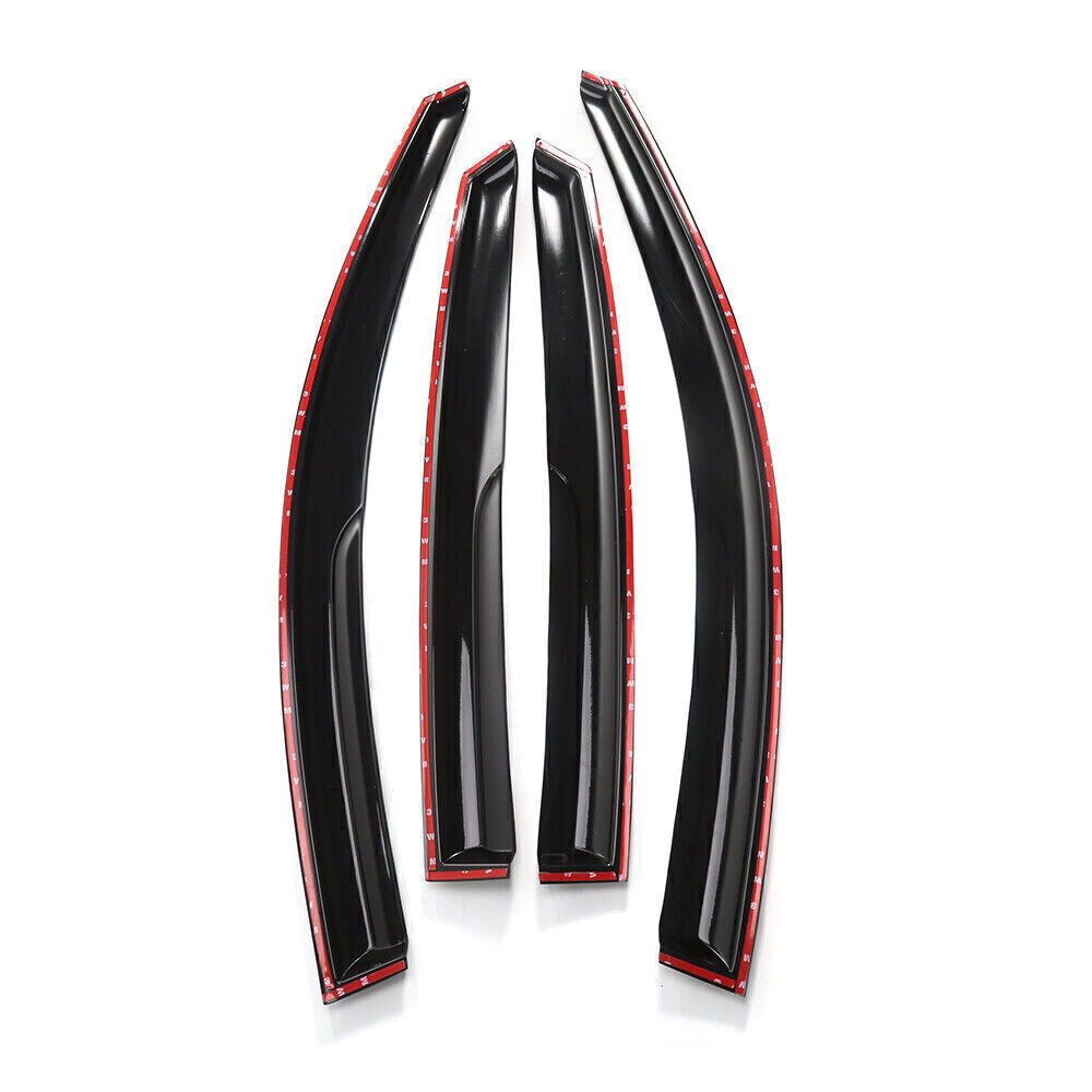 For 18-20 Honda Accord JDM Wavy Mugen Style Window Visors Rain Guards Vent Shade