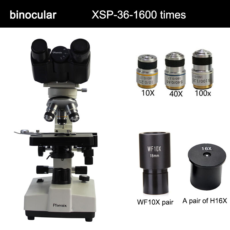 Microscope Binocular professional biological students experimental detection
