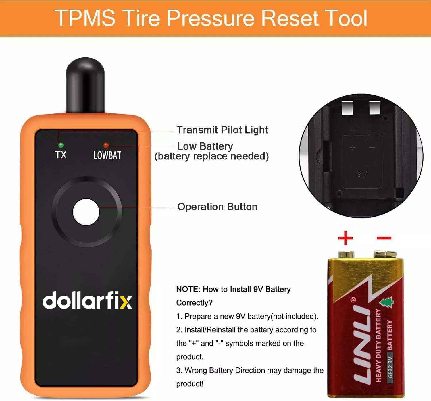 EL-50448 TPMS Reset Tool Relearn Tool Car Tire Pressure Sensor Activation For GM