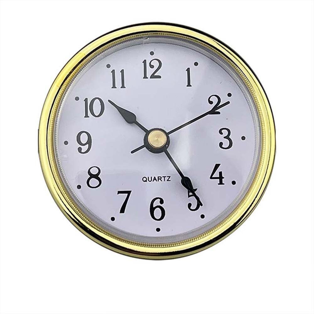 65MM,Quartz Clock Inserts Movement Replacement DIY Gold Arabic Numbers Useful