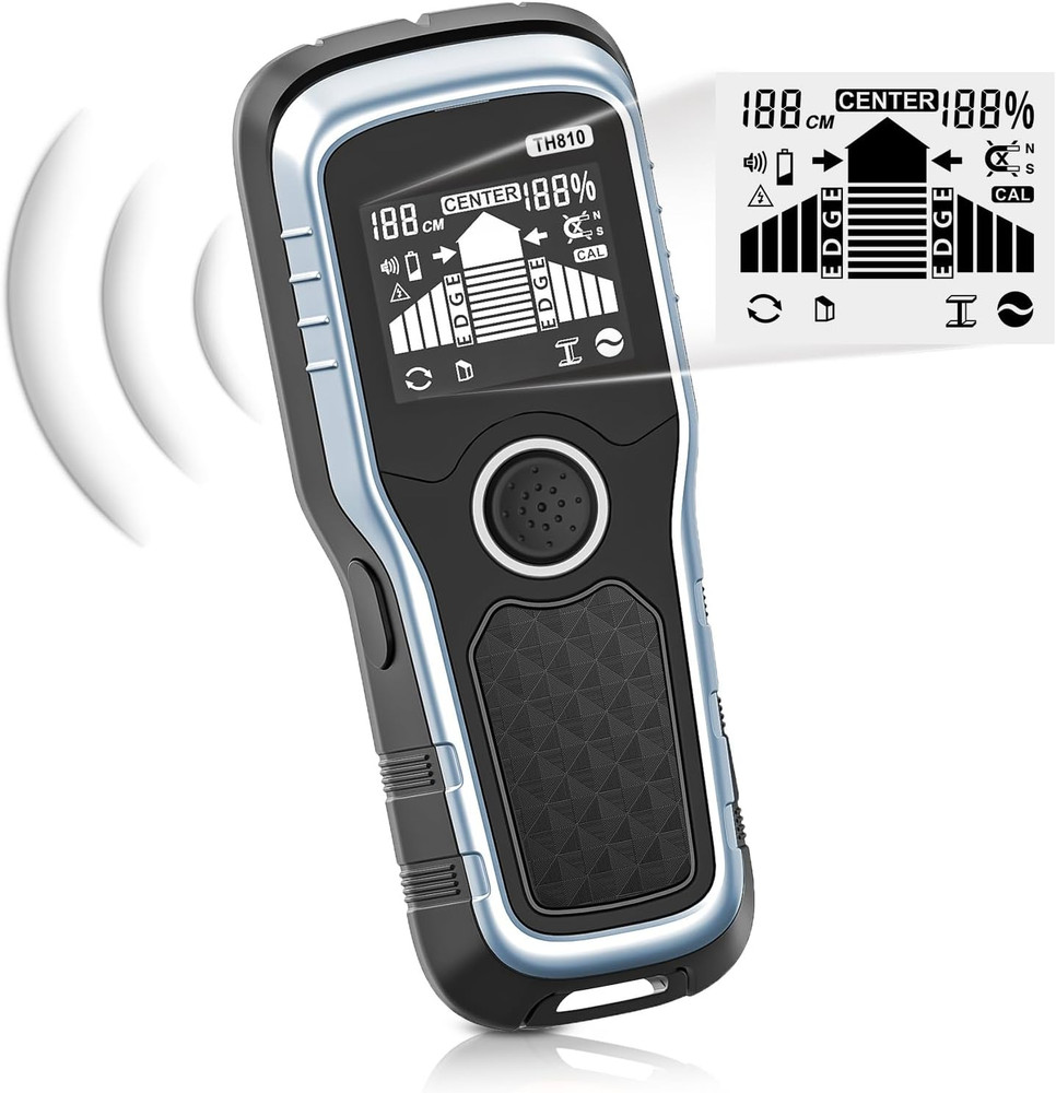 Stud Finder Wall Scanner - 6-In-1 Upgraded Multifunction Auto Detection with LCD