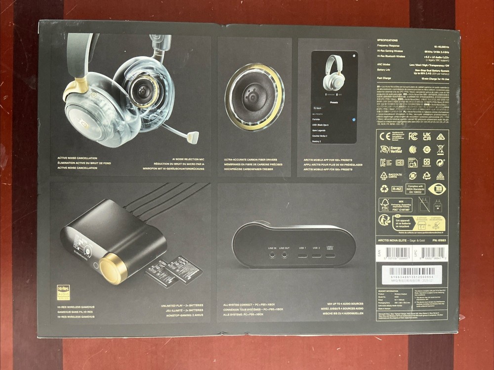 SteelSeries - Arctis Nova Elite Wireless Multi Gaming Headset for PC,PS5, Xbo...