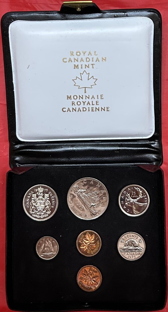 1975 Canada Double 1 Cent Specimen Set Plus COA & Box