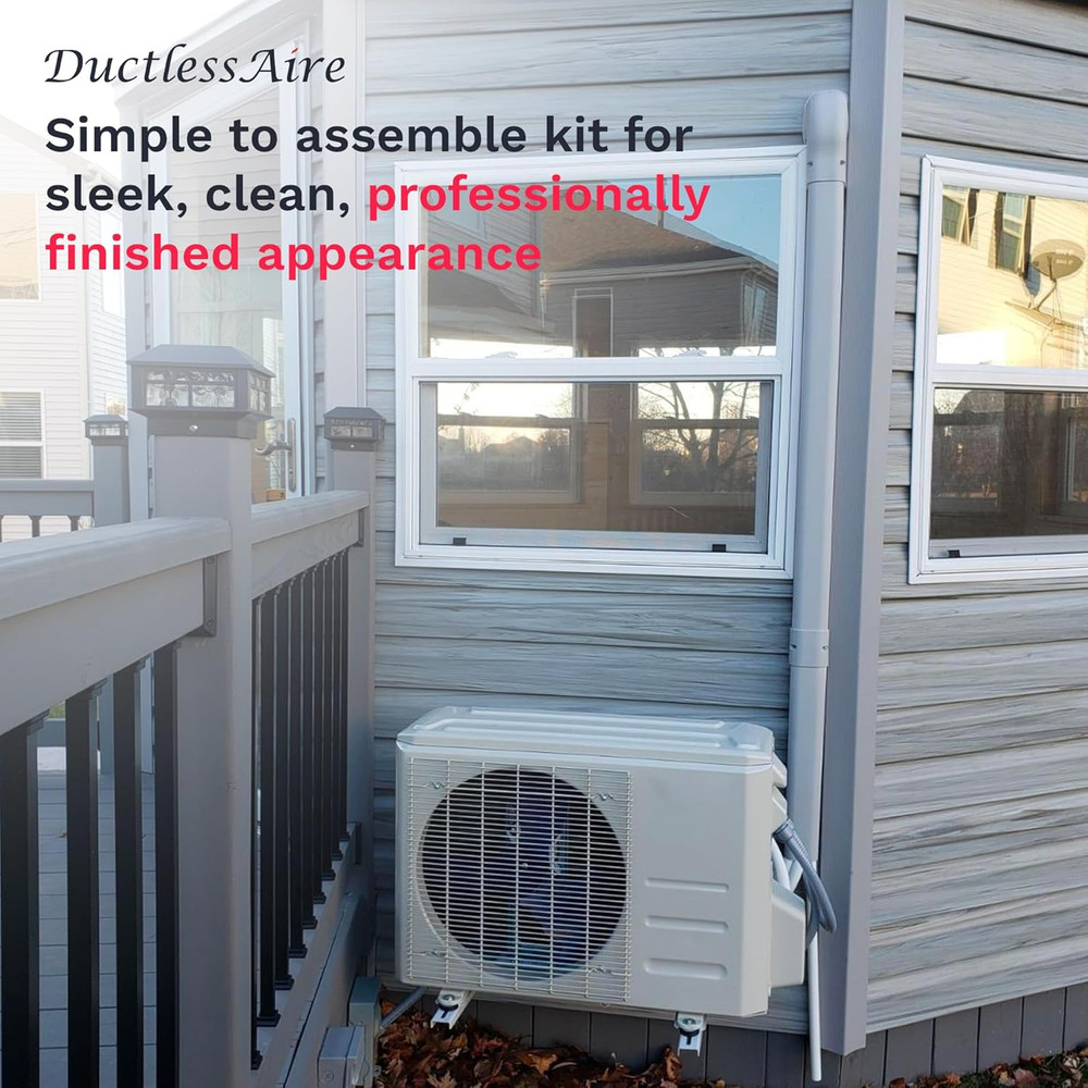 - Mini Split Line Set Cover Kit - Paintable Mini Split Cover for Air Conditioner