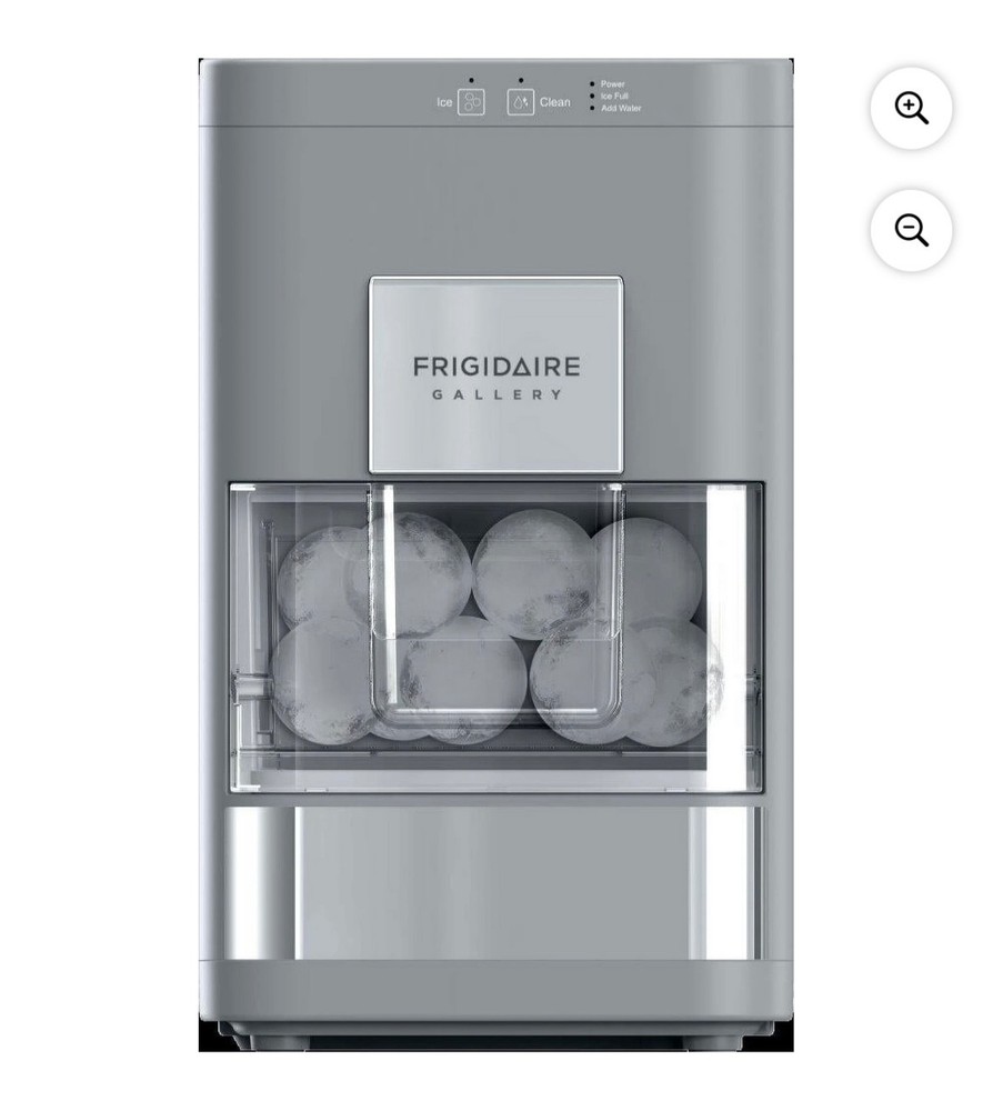 Frigidaire Gallery Artisinal Clear Sphere Ice Maker, Touch Control, Grey - NEW