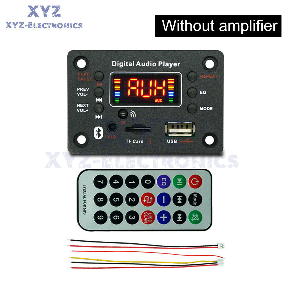 DC7-20V 2*40W Bluetooth Digital Audio Player MP3 Decoder / Power Amplifier Board