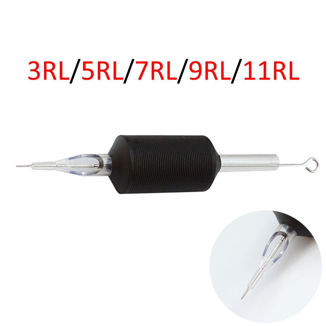 RL Tattoo Needle with Tube Combo 25mm 1 Inch Grip One Size Per Box of 20pcs