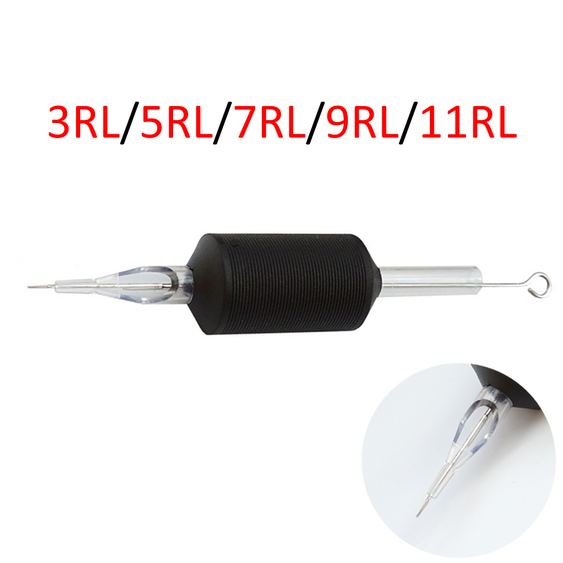 RL Tattoo Needle with Tube Combo 25mm 1 Inch Grip One Size Per Box of 20pcs