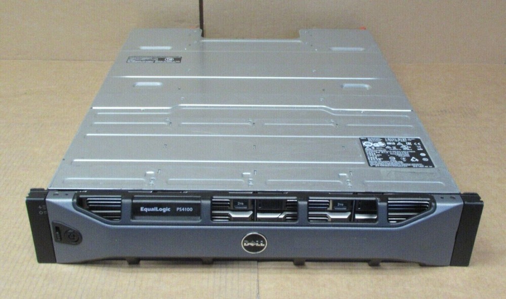 Dell EqualLogic PS4100 24x 600GB SAS Type 12 ISCSI 2x Controller Module1 2x PSU