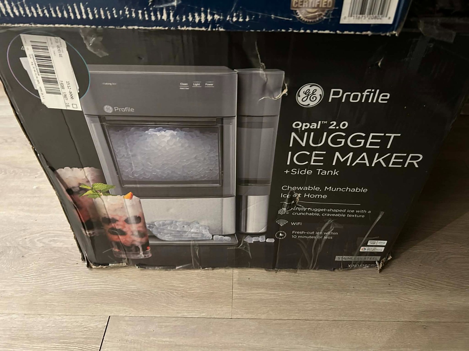 GE Profile Opal 2.0 Nugget Ice Maker with Side Tank, Scoop - Stainless Steel