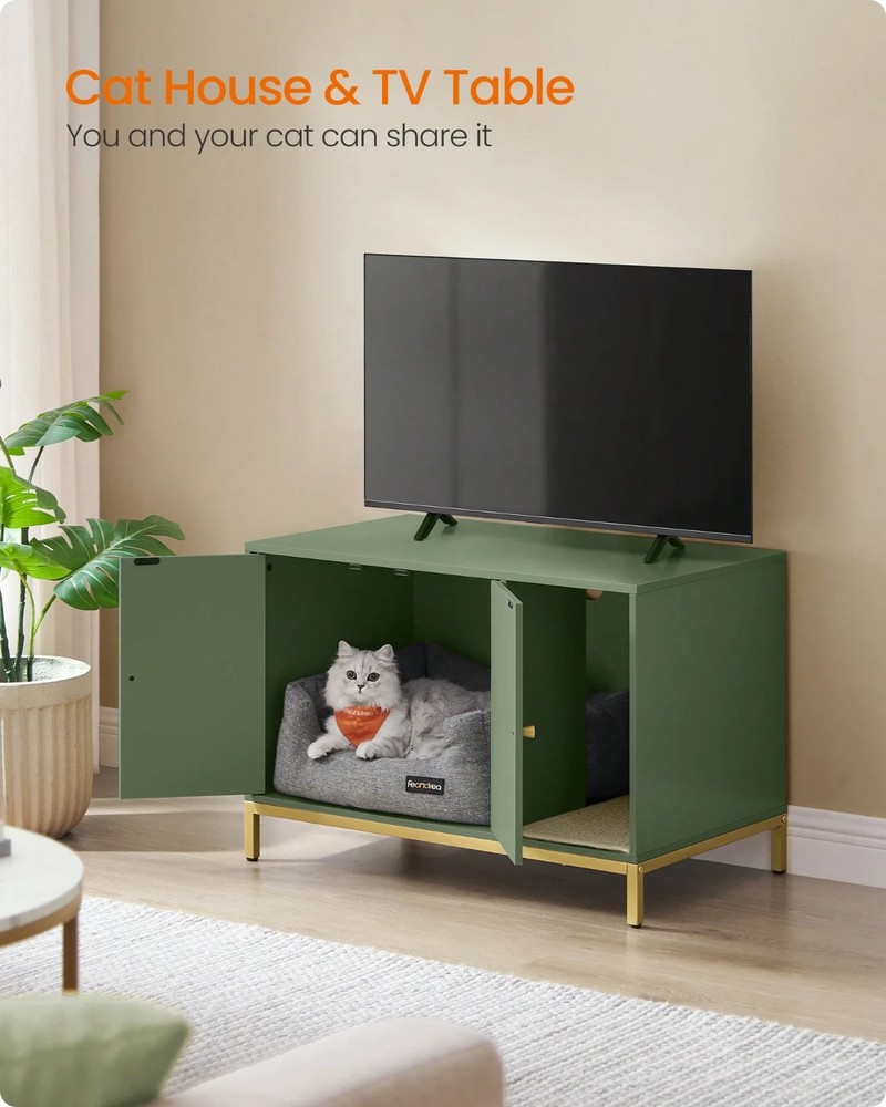Feandrea Cat Litter Box Enclosure Table