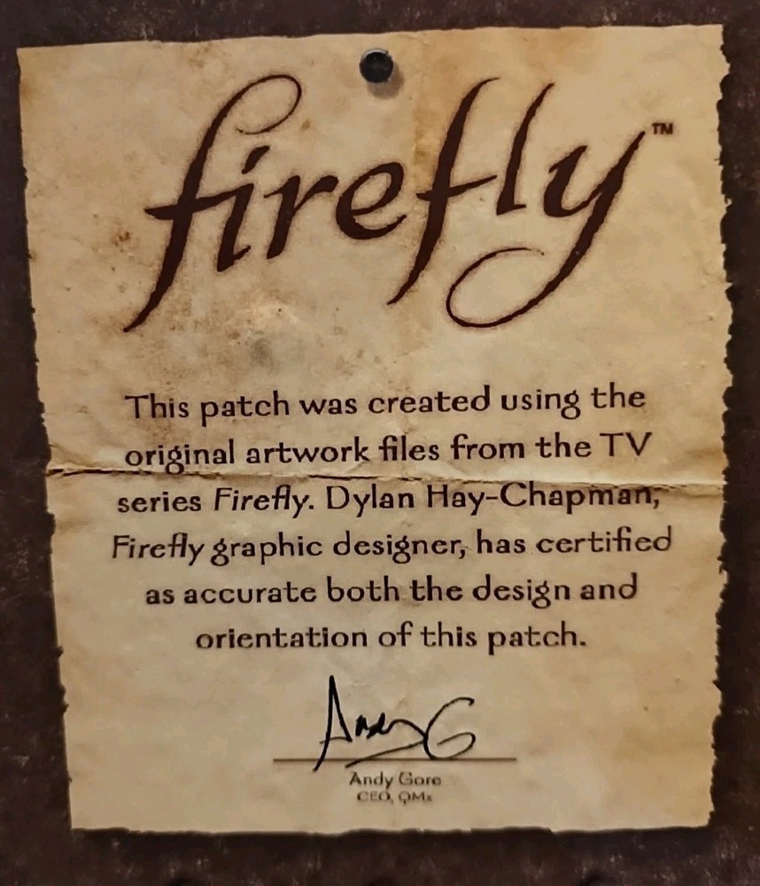 2016 FIREFLY Independents Patch, Loot Crate New