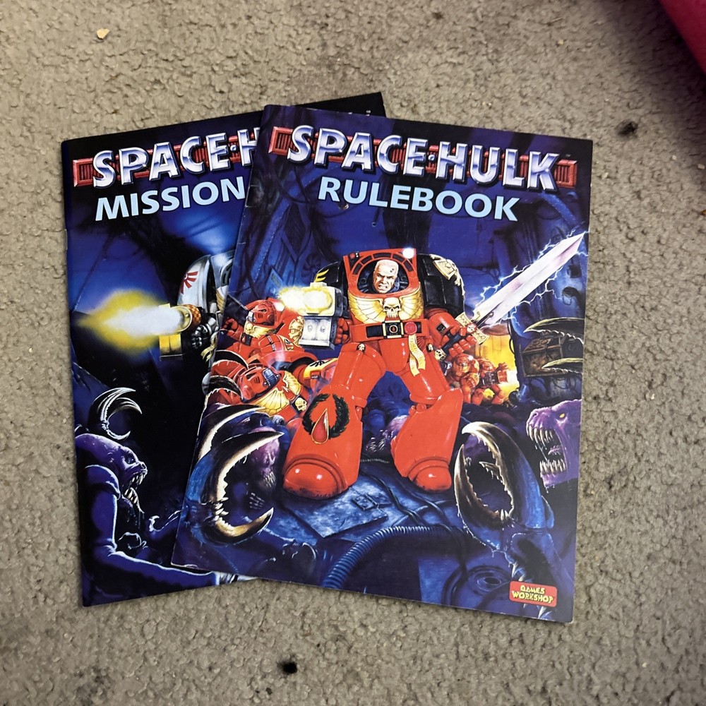 40k Warhammer space Hulk Rulebook & Mission Book 2nd Edition Board Game