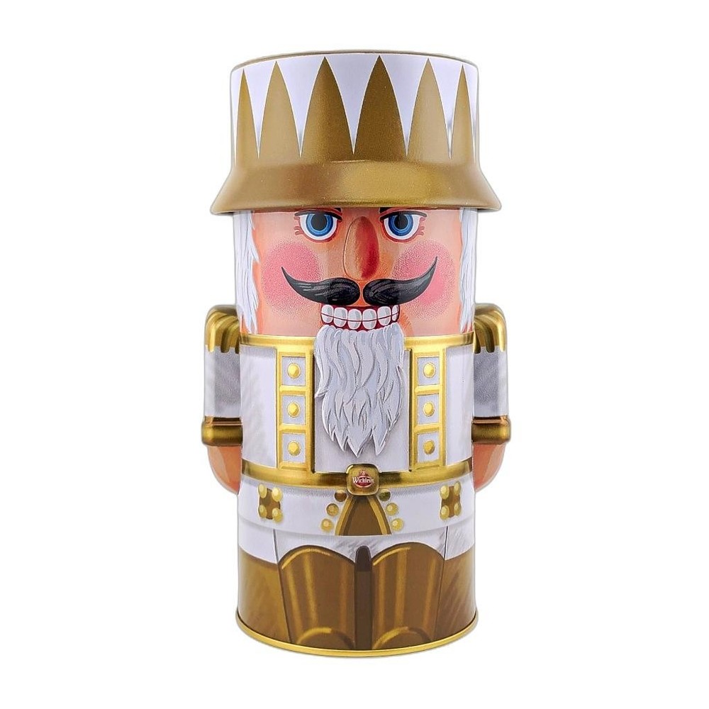 Wicklein Nutcracker Tin Cherry Fruit Filled Chocolate Gingerbread Lebkuchen 200g