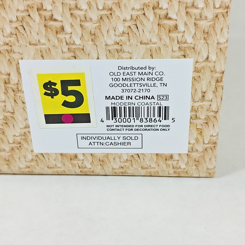 Just Breathe Modern Coastal Gift Organization Storage Box Hook & Loop Closure