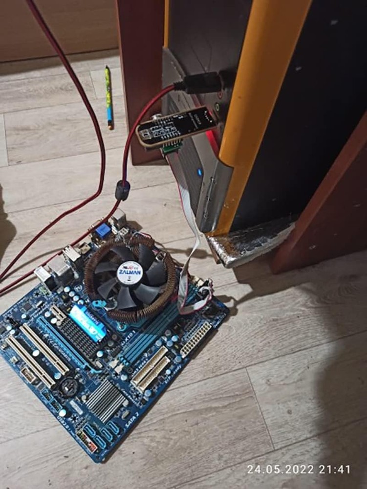 USB Programmer CH341A 24 25 Series Flash Module with SOIC8 SOP8 Test Clip Flash