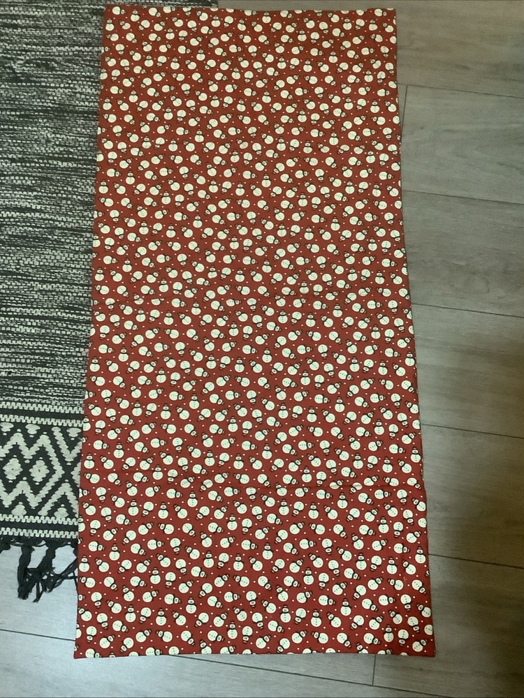43” X 20.5” Handmade Snowman Wall Hanging/Table Runner