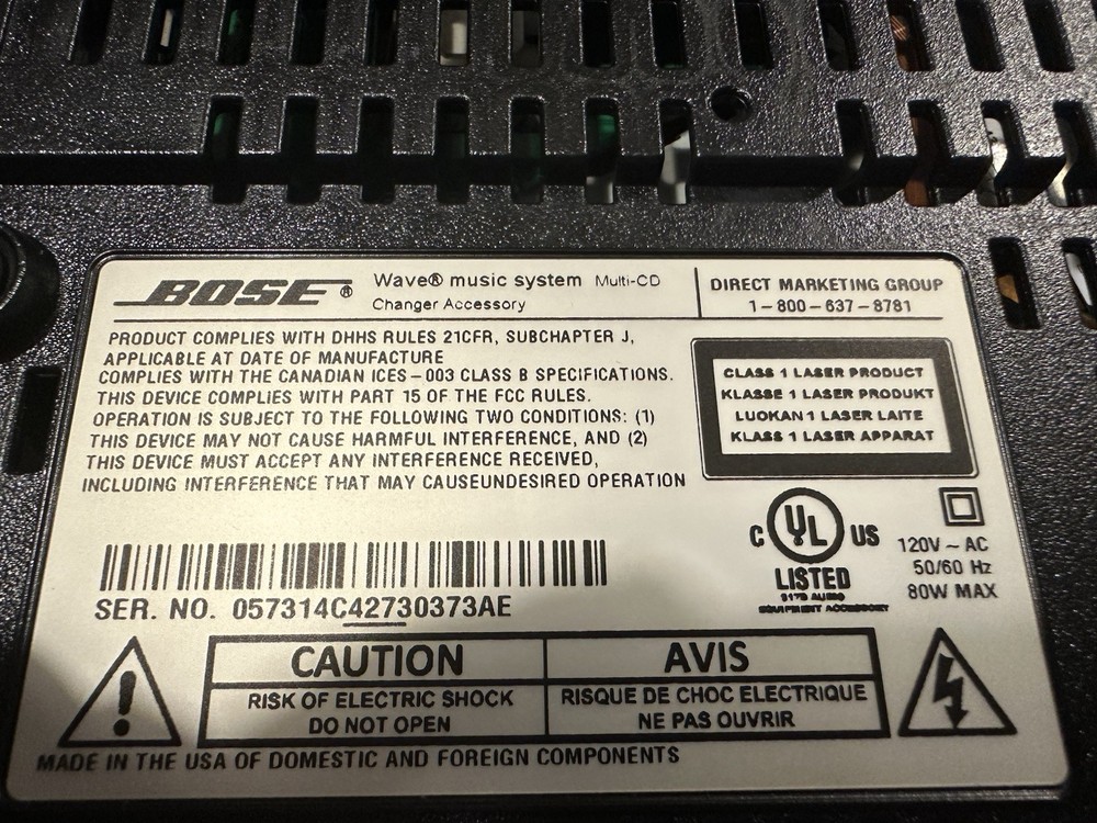 Bose Wave Multi-CD Changer - Titanium Silver